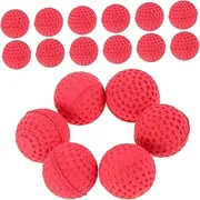 JUMPLAWN Versatile 50pcs Eva Foam Balls Small Foam Spheres for Indoor Outdoor Play for Ball Shooter Ball Smash Target Games Red Pack