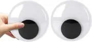 Axlksia 6 Inches Large Googly Eyes Self Adhesive, 2 Pcs Black and White