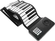OFFSCH Portable 88-key Roll-up Piano Keyboard Foldable Electric Piano Battery-powered Built-in Speaker for Practice