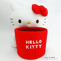 在飛比找樂天市場購物網優惠-【UNIPRO】 Hello Kitty 抱桶收納籃 經典紅