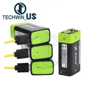 ZNTER S19 9V 600mAh USB Rechargeable 9V Lipo Battery RC Battery For microphone