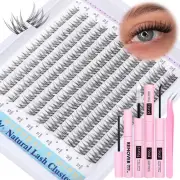 Natural Lash Clusters Kit DIY Lash Extension Kit Wispy Eyelash Extension Kit C C