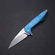 Koenig Knives Mini Goblin Gen 2 - Blue Anodized Titanium / M390 Blade