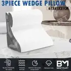 Foam Wedge Pillow Set Leg Neck Back Support Cushion Bed Sleep Reading Pillows
