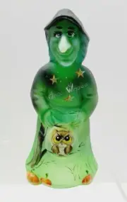 Fenton Halloween Green Witch HP M Kibbe Number 12 of 18