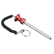 10mmx105mm Weight Stack Pin with Pull Rope Magnetic Strength Training Red