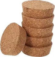 Abaodam 6 Pcs Plant Cork Lids for Glass Bottles Sturdy Reusable Stoppers for Hydroponic Vases Terrarium Accessory for Tabletop Landscapes
