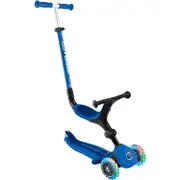 Globber Go Up Foldable Plus Lights 3 Wheel Kids Scooter Blue