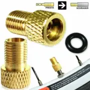 4* Presta to Schrader Valve Adapter Converter Road Bike Cycle Bicycle Pump Tube
