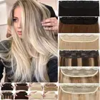 9A+ One Piece 100% Remy Human Hair Clip In Hair Extensions 3/4 Full Head Long