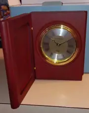Mahogany Danbury Award Clock With Gold Plaque