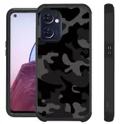 FUSION For OnePlus Nord N300 5G Case Hybrid Phone Cover CAMO BLACK