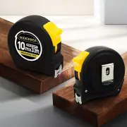Retractable Tape Measure – 10m / 33ft Fractional Scale Durable Electroplated ...