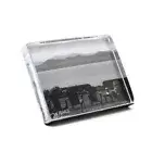 Simon Pearce Woodbury horizontal photo glass block frame 4×6 NIB