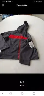 Starter boys NEW jacket red & grey 6-7
