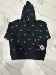 Men's Champion Reverse Weave Hoodie AOP Sketch C Laurel Black