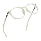 Blue Light Blocking Glasses, Computer Reading Glasses, Lindsey_clear 1.5 x