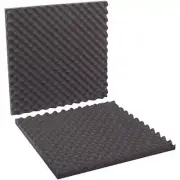 24 x 24 x 2" Charcoal Convoluted Foam Sets 6 Sets