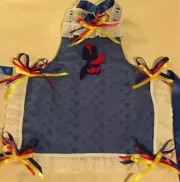 Snow White Apron Disney inspired Blue Bib Child Apron Seven Dwarfs Princess
