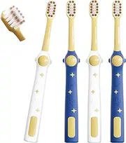EASICUTI Extra Soft Kids Toothbrushes 4 Pack, Space Style Toddler Toothbrushes for Ages 2-12 Years, Baby Toothbrush 12 Months and up, Childrens Toothbrush Help Remove Plaque and Stains-Blue, White