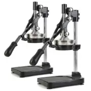 NNEAGS 2X Stainless Steel Manual Juicer Hand Press Juice Extractor Squeezer Blac