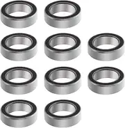 EMSea 10x MR128-2RS Deep Groove Ball Bearing 8x12x3.5mm Chrome Steel with Double Shielded Sealed for Toy Model Fitness Equipment Sport Equipment