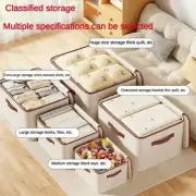 Large Capacity Storage Box with Lid Foldable Drawer Clothes Organizer Wardrobe
