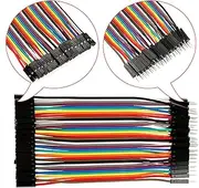 Colorful 40pin Jumper Wires Set M to F Ribbon Cable 5pcs 11.5cm for Breadboard