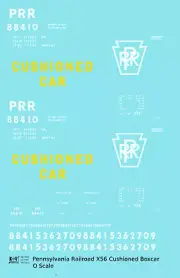 K4 O Scale Decals Pennsylvania Railroad PRR X56 50 Ft Double Door Boxcar