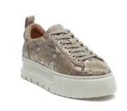 J/Slides Roger Lace Up Low Top Sneakers Natural Emboss Size 9M 240216