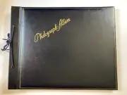 NOS Photograph Albums / Scrap Album with Black Pages ~ Dark Blue