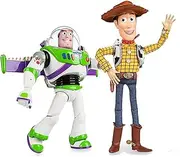 ToyStory Disney Advanced Talking Action Figure Plush - Pull String Woody - Buzz - Bulleye Bundle - Disney Exclusive