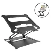 Adjustable Laptop Stand Portable Notebook Stand with Heat-Vent-Black