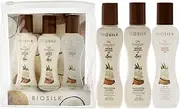 Biosilk Silk Therapy With Natural Coconut Oil Set For Unisex 3 Pc 2.26oz Moisturizing Shampoo, 2.26oz Moisturizing Conditioner, 2.26oz Leave-In Treatment