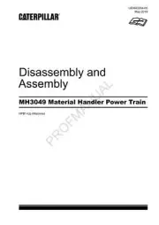 Caterpillar MH3049 Material Handler Power Train Disass Assembly Service Manual