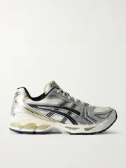 [Asics] Asics - Gel-kayano 14 Rubber-trimmed Mesh Sneakers - Silver - UK 4 UK 4 Silver