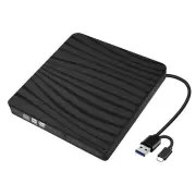 External CD/DVD Drive for Laptop, USB A/C 3.0 CD DVD Player Portable +/-RW Bu...