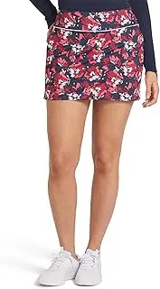 [pumagolf] Women's Blake Borrego Knit Skirt, Deep Navy-Salmon