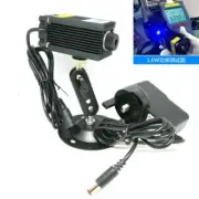 Engravor 450nm 1600mW Blue 1.6WFocusable Dot Laser Module 12V Adapter Cool Fan
