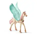 Schleich Kids/Childrens Toy Replica Figurine Decorated Unicorn Pegasus, Foal