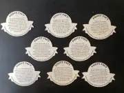 complete set of 8 Carlton Draught / 100years of Football. BEER COASTERS 1996