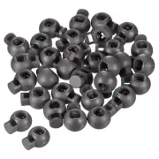 Cord Locks, 30 Pack Ball Spring Toggle Stopper, Gray
