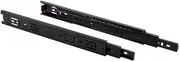 Drawer Runners Heavy Duty Drawer Slide Rail Metal Ball Beadrawer Slide Runners Full Extension 350Mm 14Inch Keyboard Slide Kit Slides Black 50Kg Load Capacity(8Pcs)
