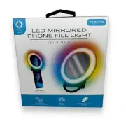 NEW LED Mirrored Phone Fill Light Vivid RGB Rechargeable Portable Ring Light