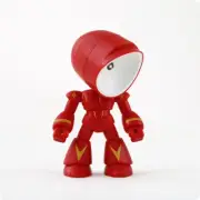 Mini Night Light LED Cartoon Cute Desk Lamp Desktop Ornament Red Robot