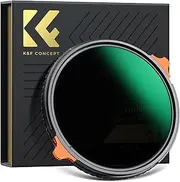 K&F Concept 49mm True Color Variable Fader ND2-32 ND Filter and CPL Circular Polarizing Lens Filter in 1 for Camera Lens Neutral Density Polarizer Filter Nano-X Series