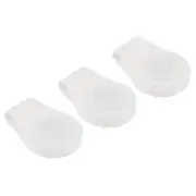3Pcs Golf Hat Clip Silicone Cap Clamp with Magnetic Ball Marker Holder White