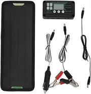 Battery Solar Panel Kit, Portable Solar Trickle Charger for Car, Motorcycles, Tractors, Trucks, & Boats, 12V/24V Compatibility, 32x12cm, Efficient for Replenishing Energy