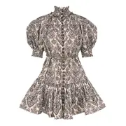 [ZIMMERMANN] Wylie Lantern Mini Dress