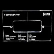 KAISH Acrylic Pickup Routing Template Pickup Templates for P-90 Pickup Body Rout